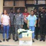 Macroshipping Limited donates raincoats and reflective vests to the Takoradi Divisional Police Head Office